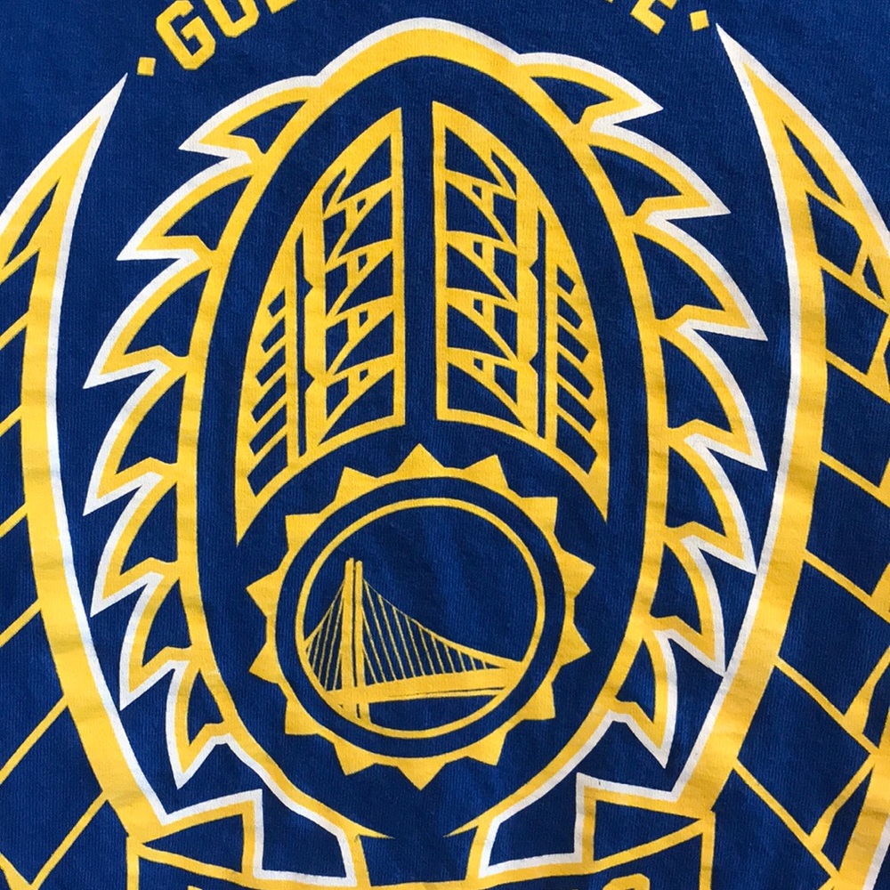 Golden State WARRIORS Hawaiian Polynesian T-shirt - Picture 3 of 7
